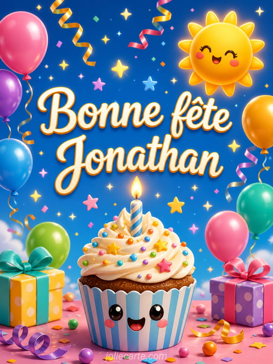 Carte bonne fête Jonathan