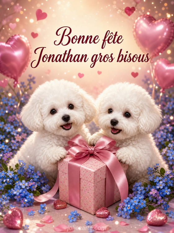 Carte bonne fête Jonathan