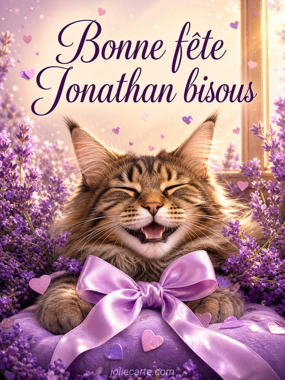 Carte bonne fête Jonathan