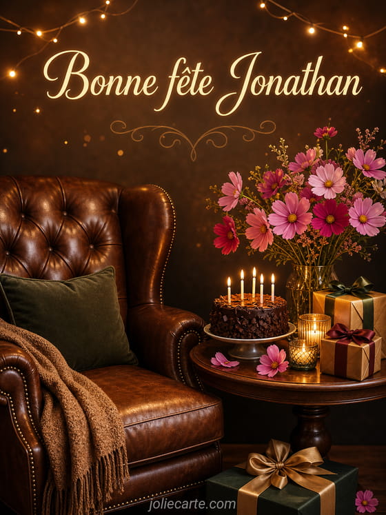 Carte bonne fête Jonathan