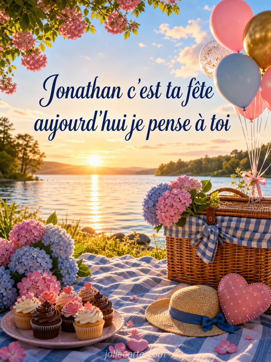 Carte bonne fête Jonathan