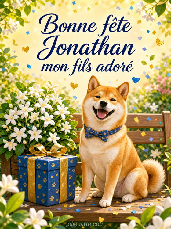 Carte bonne fête Jonathan