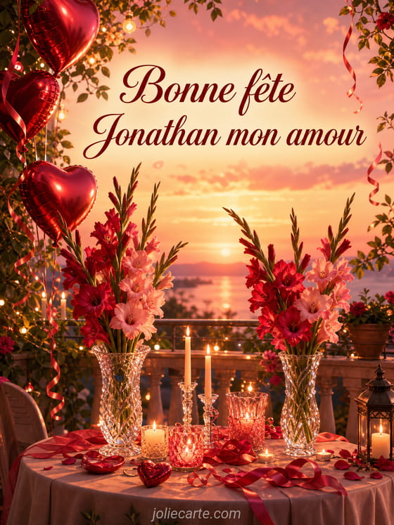Carte bonne fête Jonathan