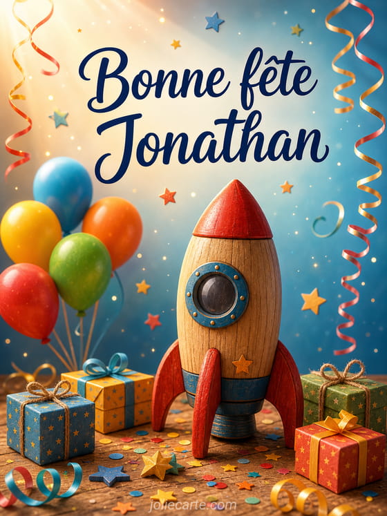 Carte bonne fête Jonathan