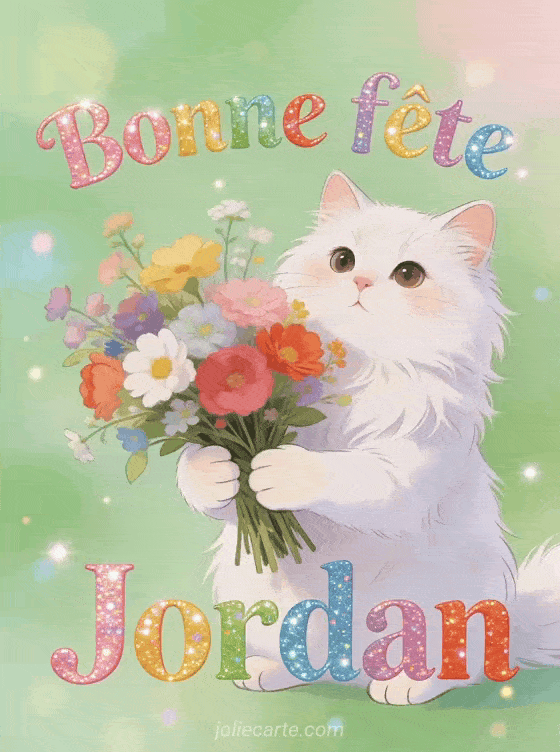 Bonne fête Jordan - Bonne fete jordan chat