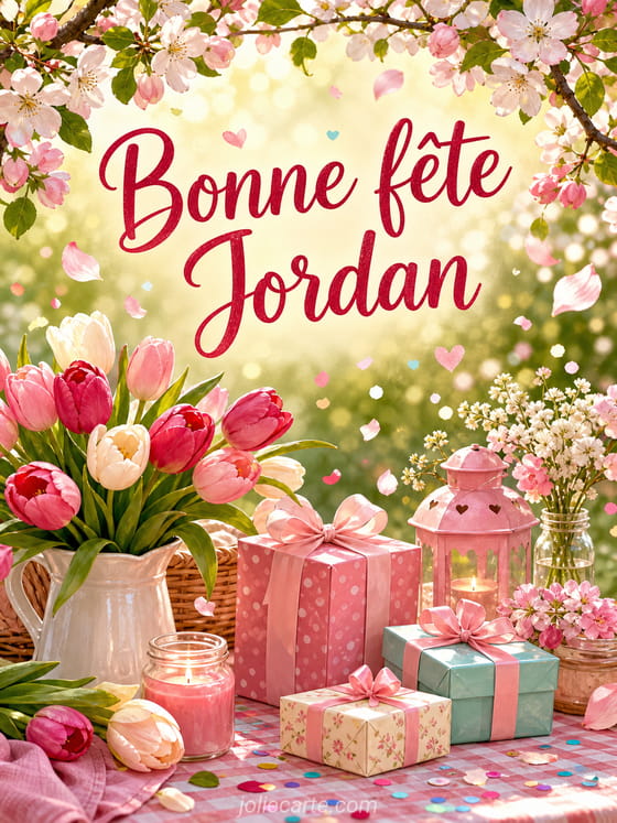Carte bonne fĂȘte Jordan