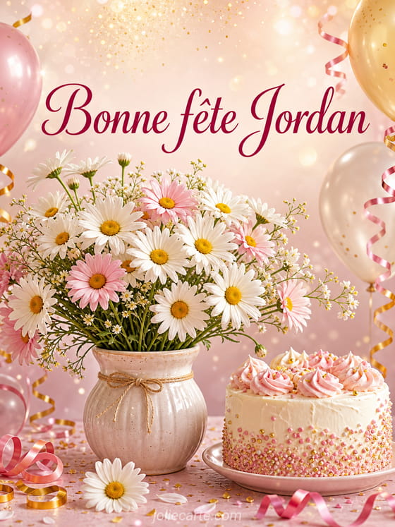 Carte bonne fĂȘte Jordan
