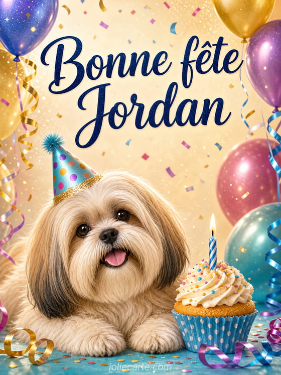 Carte bonne fĂȘte Jordan
