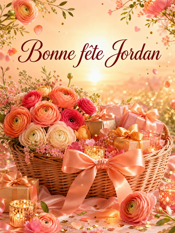 Carte bonne fĂȘte Jordan