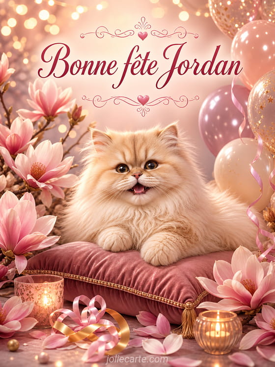 Carte bonne fĂȘte Jordan