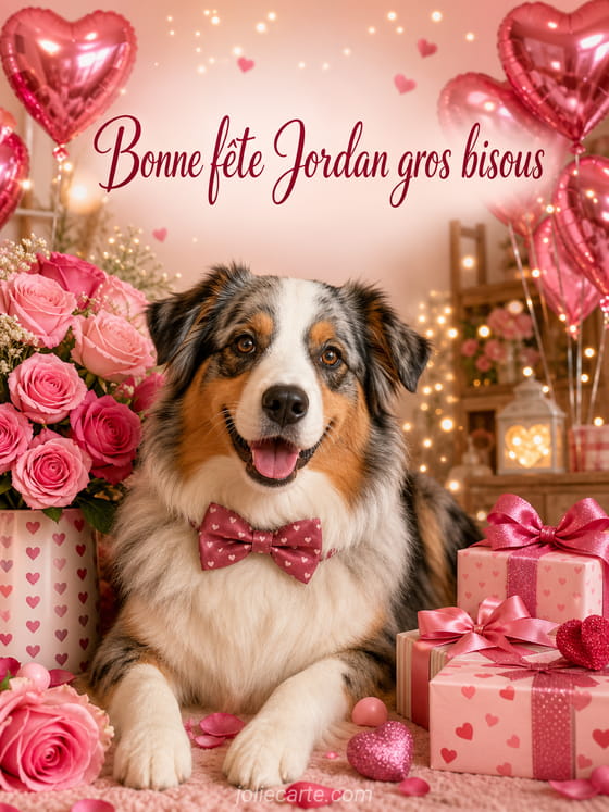 Carte bonne fĂȘte Jordan