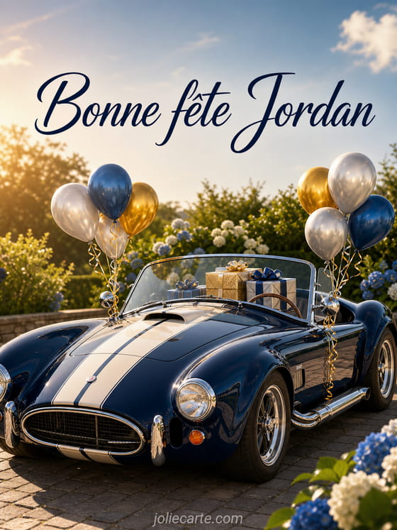 Carte bonne fĂȘte Jordan