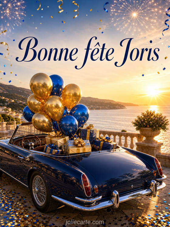 Carte bonne fête Joris