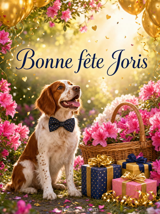 Carte bonne fête Joris