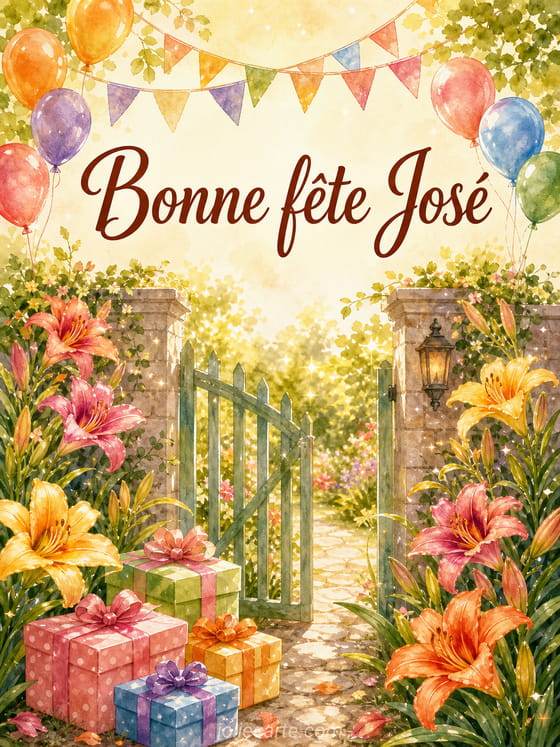 Carte bonne fête José