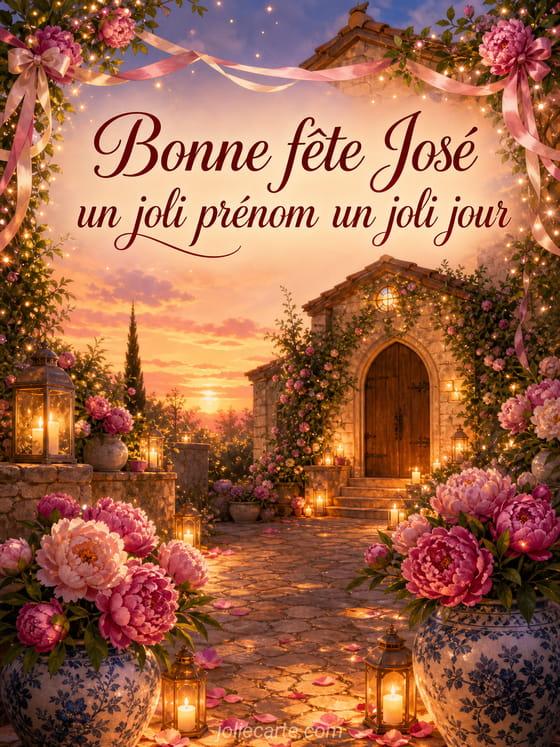 Carte bonne fĂȘte JosĂ©