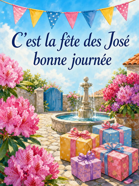 Carte bonne fĂȘte JosĂ©
