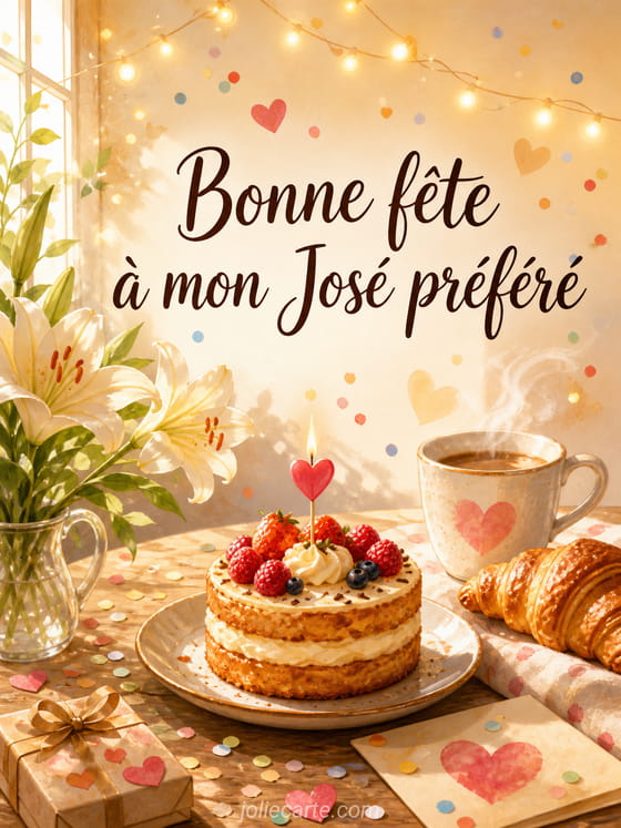 Carte bonne fĂȘte JosĂ©