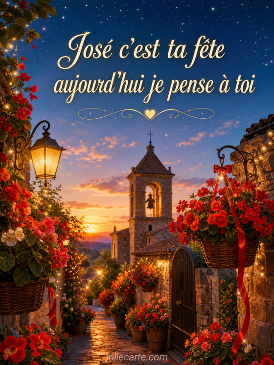 Carte bonne fĂȘte JosĂ©