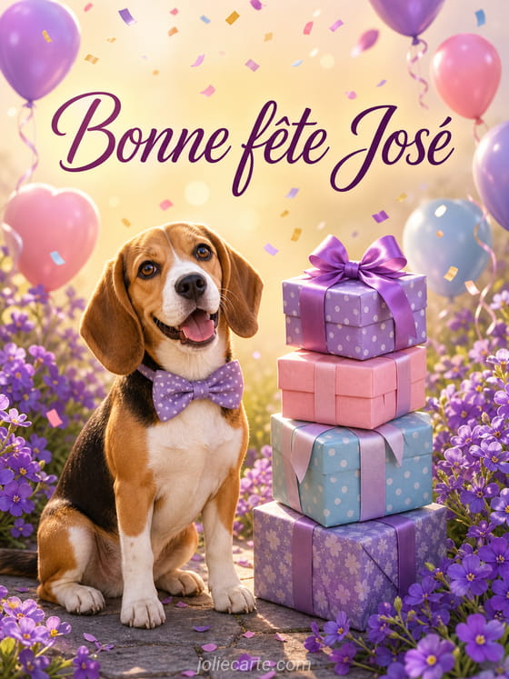 Carte bonne fĂȘte JosĂ©