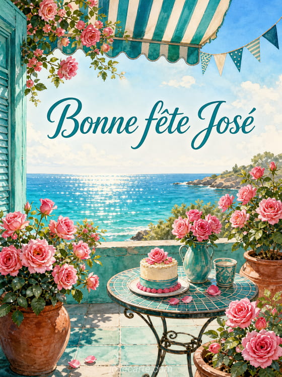 Carte bonne fĂȘte JosĂ©