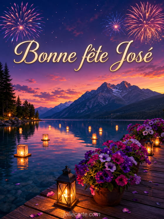 Carte bonne fĂȘte JosĂ©