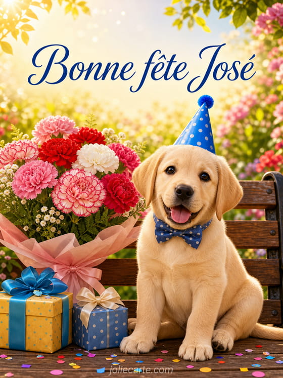 Carte bonne fĂȘte JosĂ©