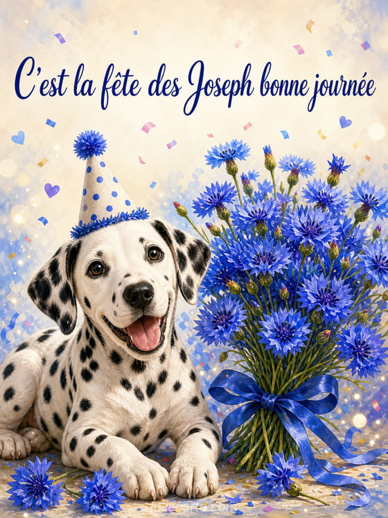 Carte bonne fête Joseph