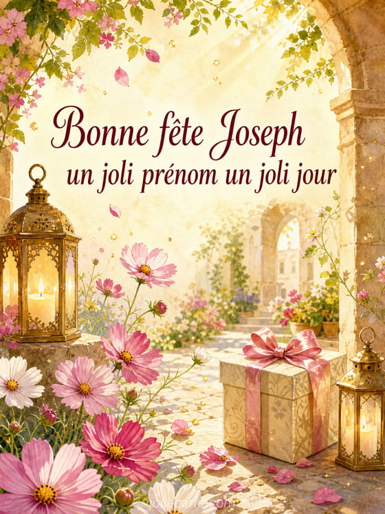 Carte bonne fête Joseph
