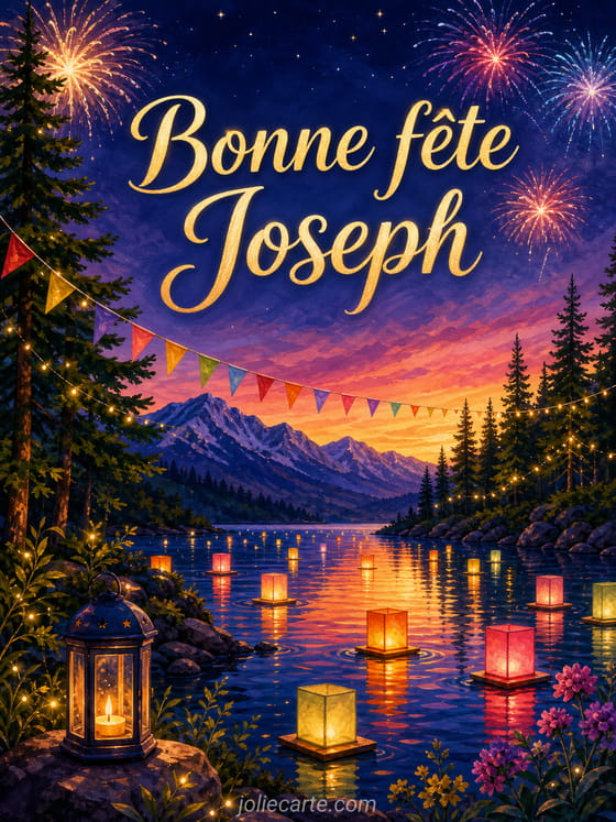 Carte bonne fête Joseph