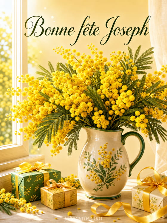 Carte bonne fête Joseph