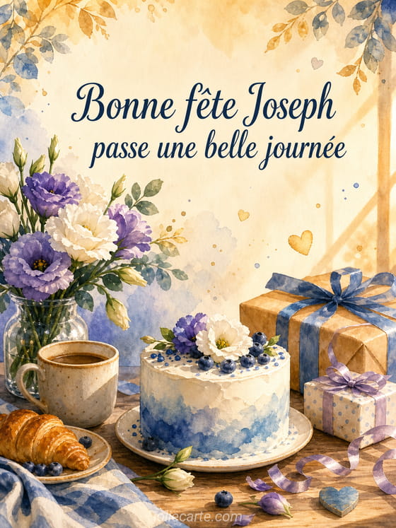 Carte bonne fête Joseph