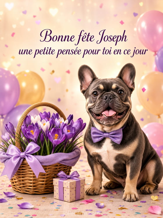 Carte bonne fête Joseph