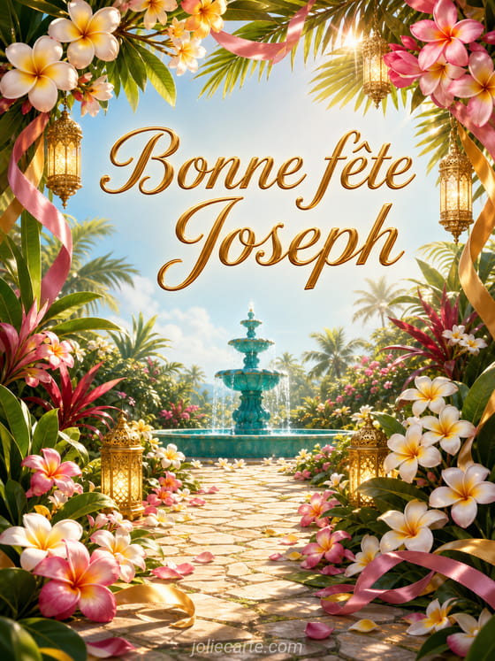 Carte bonne fête Joseph