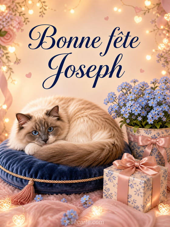 Carte bonne fête Joseph