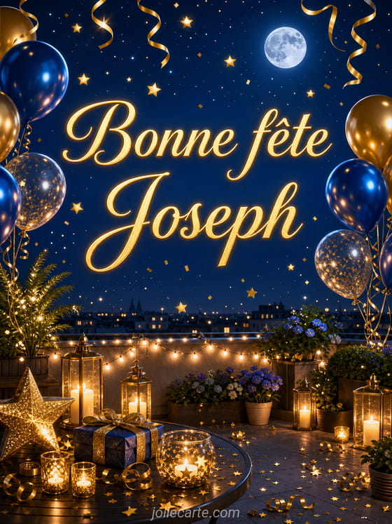 Carte bonne fête Joseph
