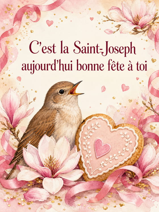 Carte bonne fête Joseph