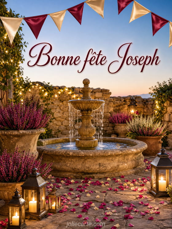 Carte bonne fête Joseph
