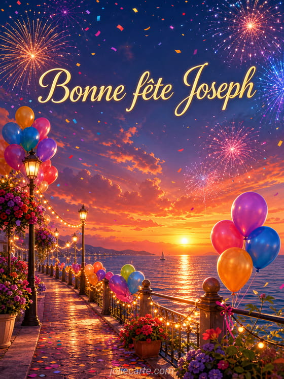 Carte bonne fête Joseph