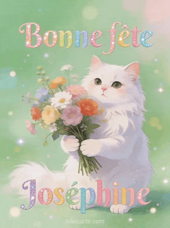 Bonne fête Joséphine - Bonne fete josephine chat