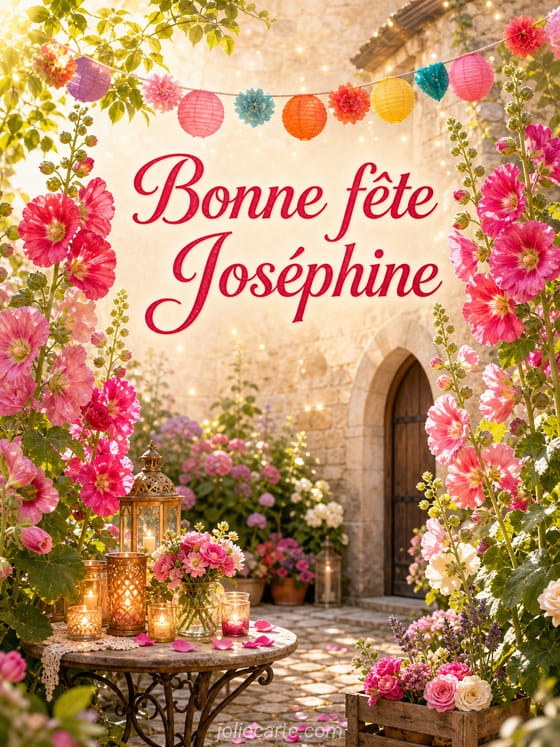 Carte bonne fête Joséphine