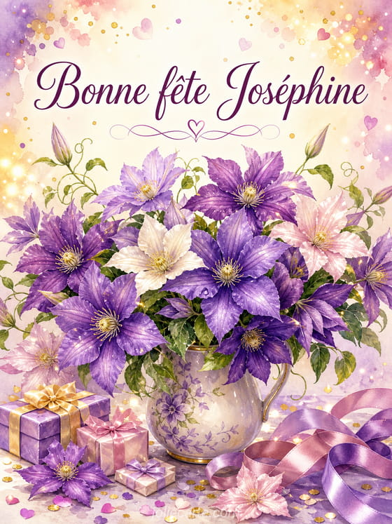 Carte bonne fête Joséphine