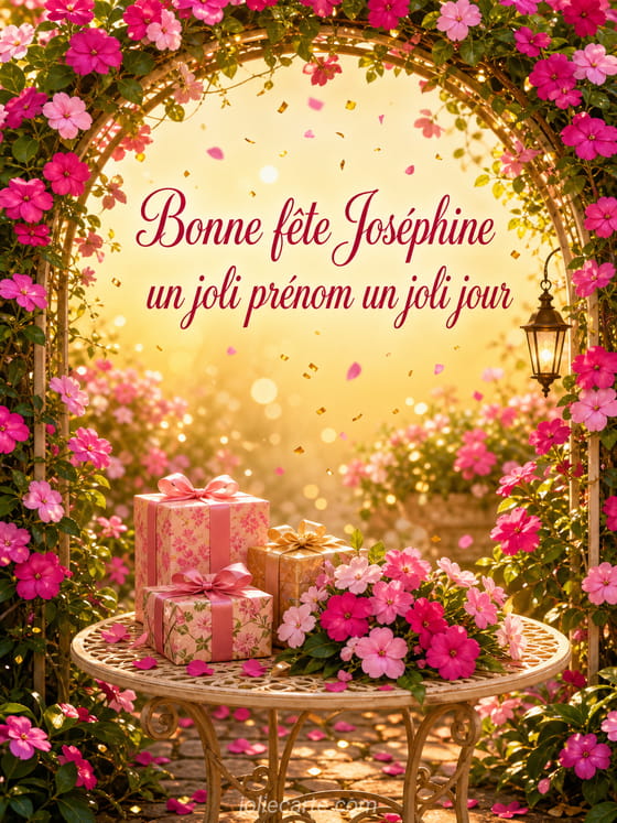 Carte bonne fête Joséphine