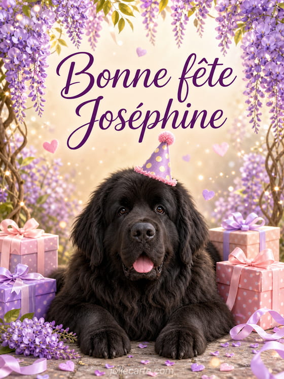 Carte bonne fête Joséphine