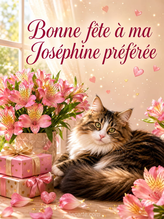 Carte bonne fête Joséphine
