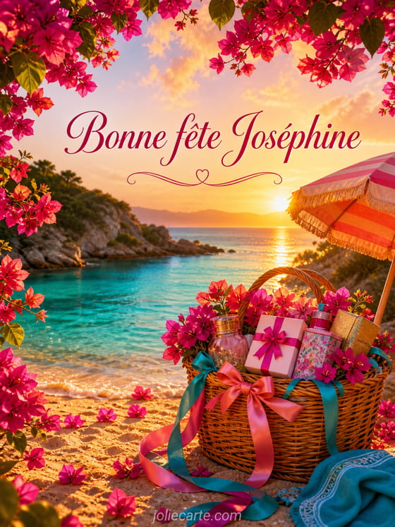 Carte bonne fête Joséphine