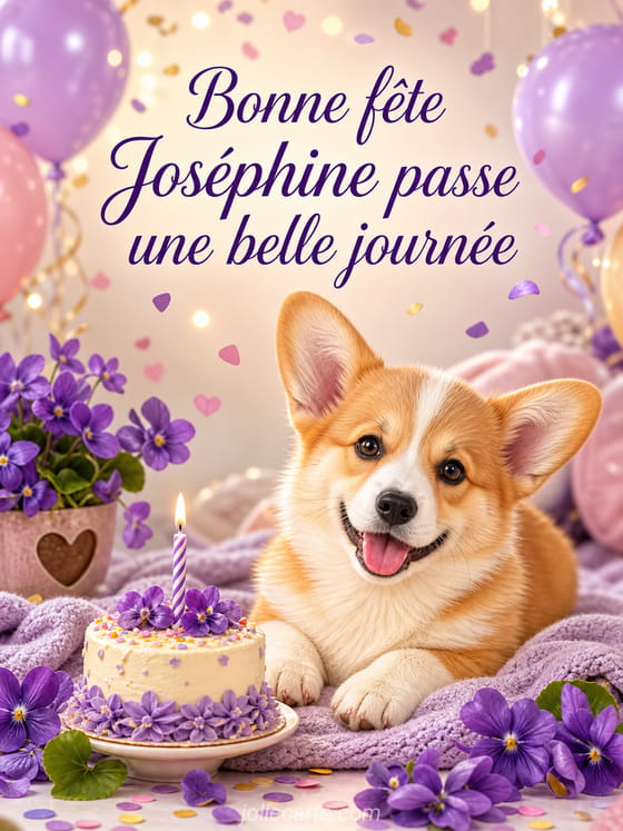 Carte bonne fête Joséphine