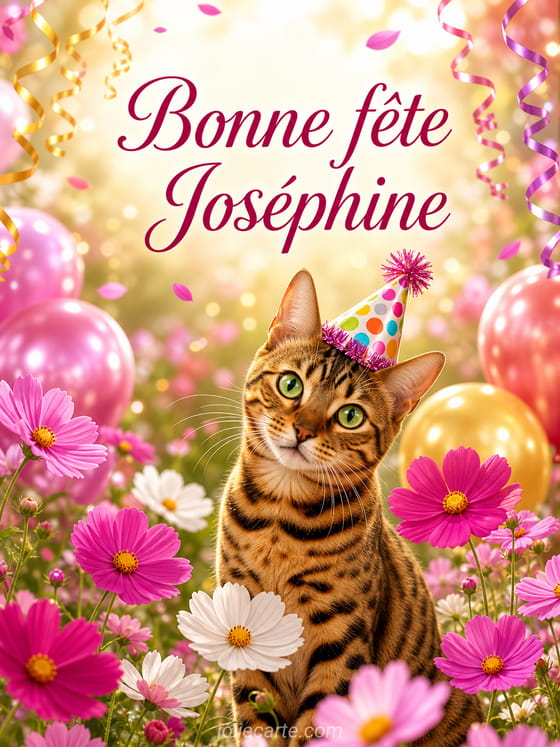 Carte bonne fête Joséphine