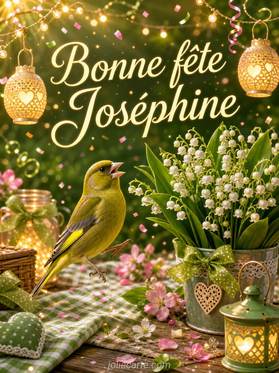 Carte bonne fête Joséphine