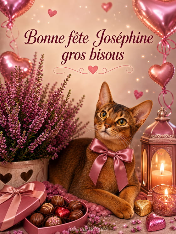 Carte bonne fête Joséphine